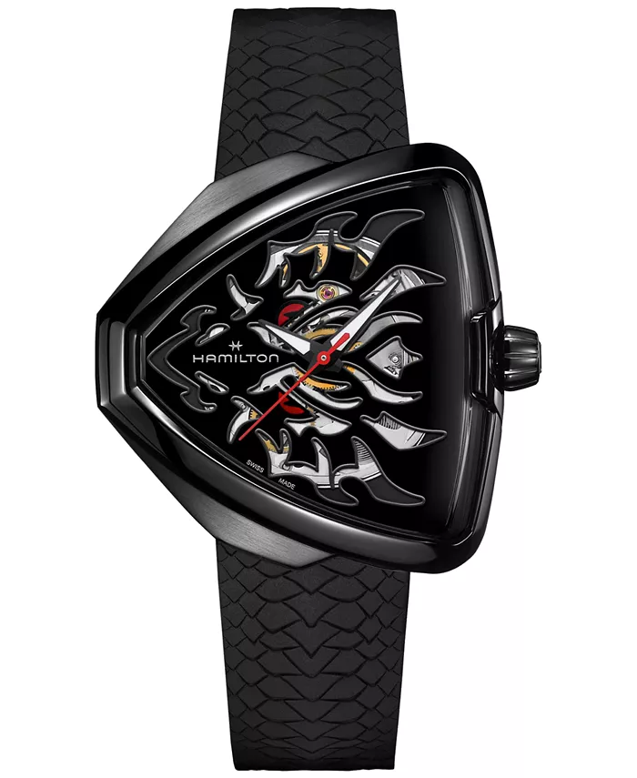 Мужские автоматические часы Swiss Automatic Ventura Elvis80 Dragon Black с резиновым ремешком, 43x45 мм Hamilton
Мужские автоматические часы Swiss Automatic Ventura Elvis80 Dragon Black с резиновым ремешком, 43x45 мм Hamilton