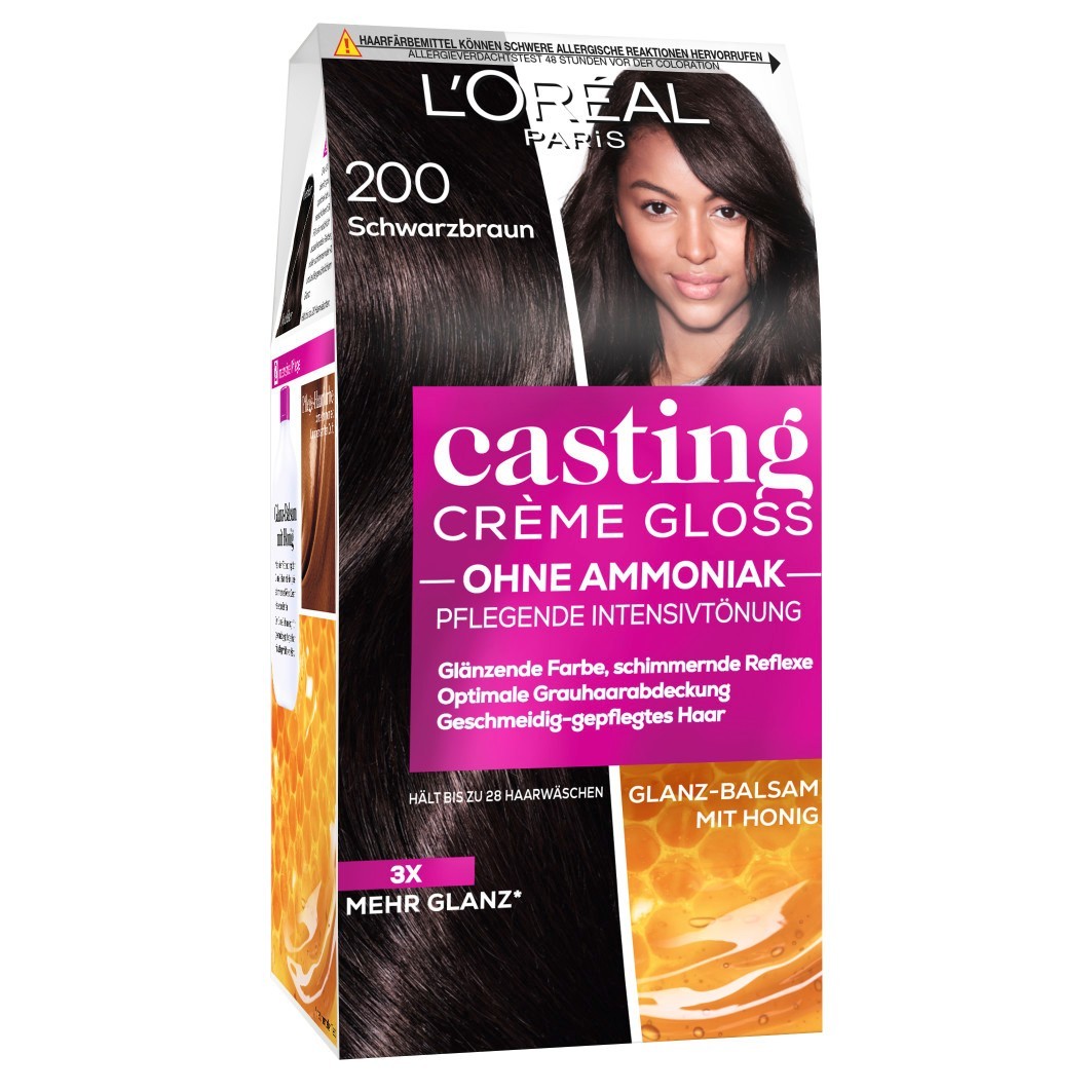 Краска для волос casting crème gloss pflegend Loreal Paris, nr. 200 - schwarzbraun, количество 1 шт.
Краска для волос casting crème gloss pflegend Loreal Paris, nr. 200 - schwarzbraun, количество 1 шт.