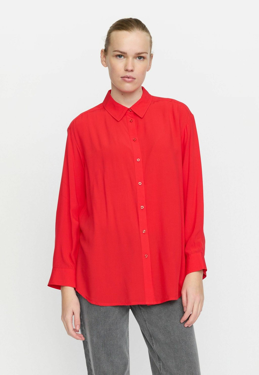 Блузка на пуговицах Soft Rebels, красный
Блузка на пуговицах Soft Rebels, красный