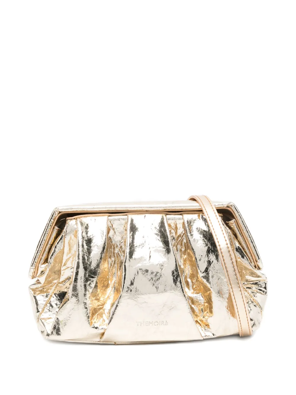 Плиссированный клатч с эффектом металлик Themoirè, золотой
Плиссированный клатч с эффектом металлик Themoirè, золотой