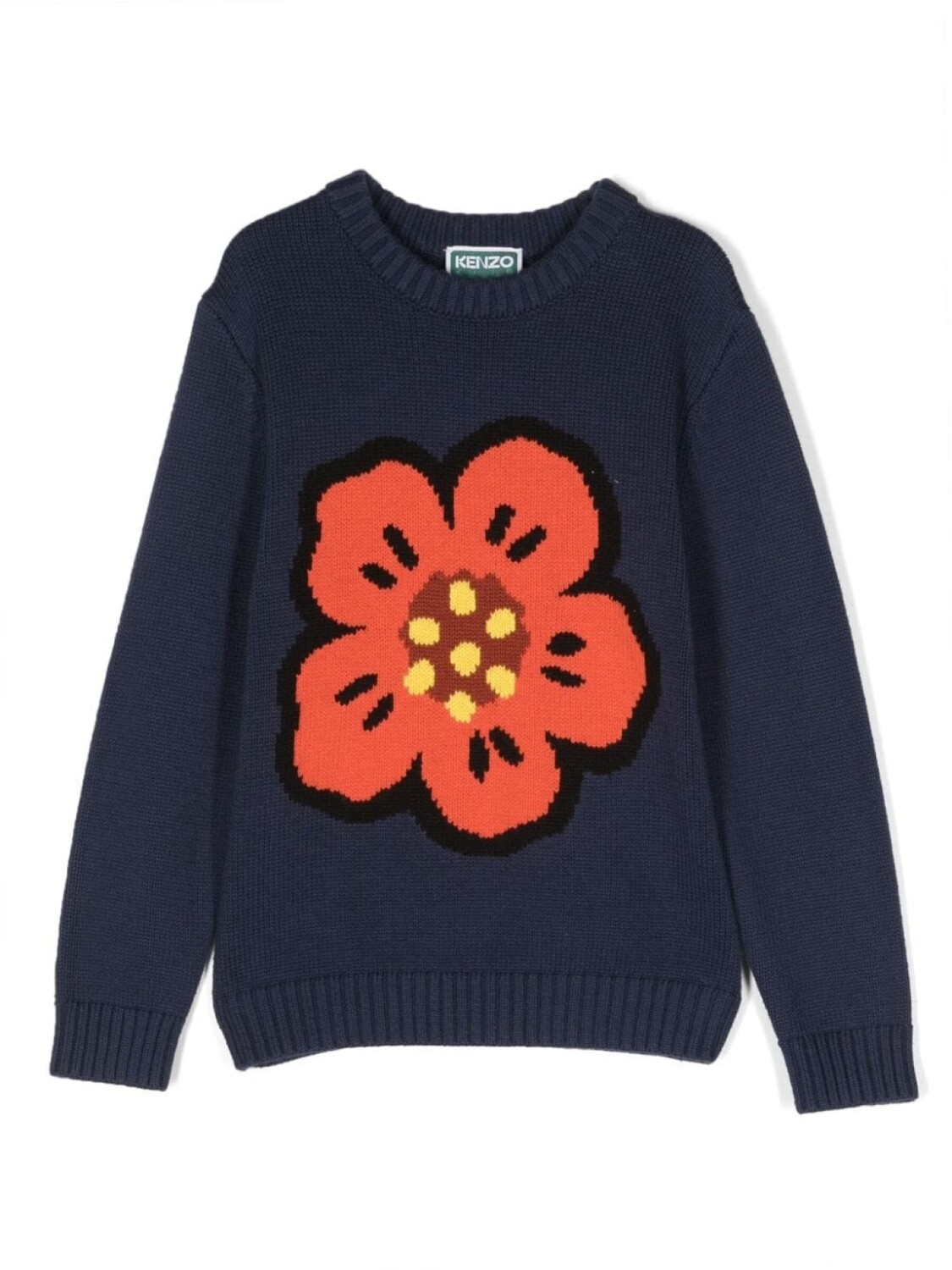 Kenzo Kids толстовка вязки интарсия, синий
Kenzo Kids толстовка вязки интарсия, синий