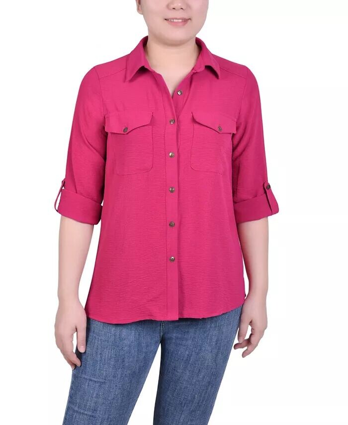 Блузка Petite с отворотами NY Collection, красный
Блузка Petite с отворотами NY Collection, красный