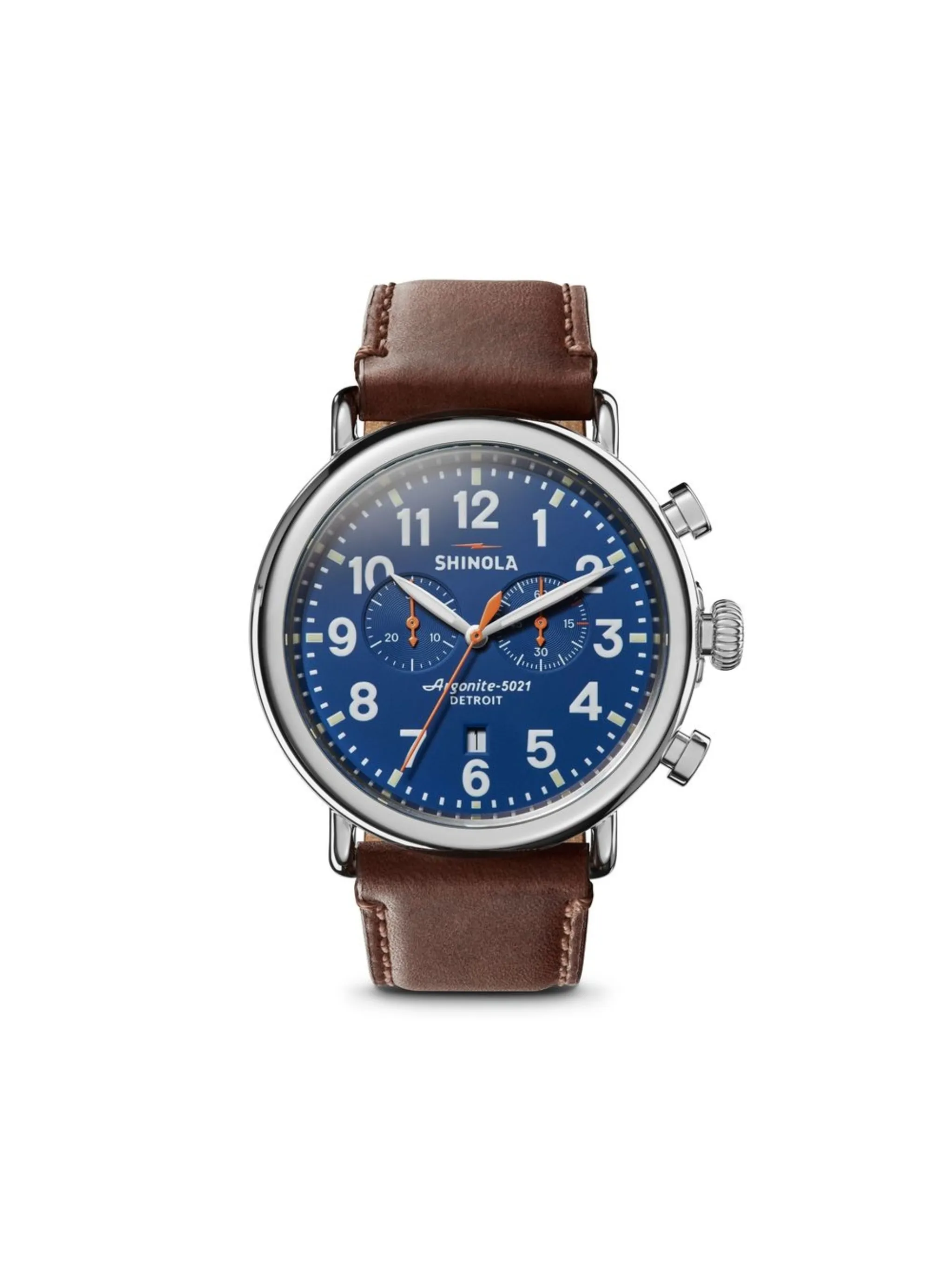 Наручные часы Runwell Chrono 47 мм Shinola, синий
Наручные часы Runwell Chrono 47 мм Shinola, синий