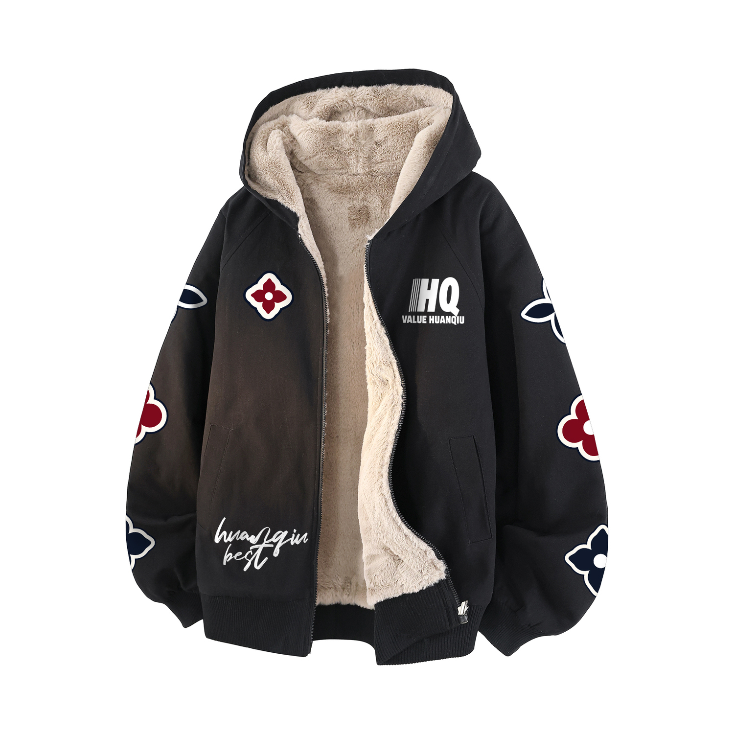 Пуховик Unisex с капюшоном, на флисовой подкладке, реверсивный HUANQIU, черный
Пуховик Unisex с капюшоном, на флисовой подкладке, реверсивный HUANQIU, черный