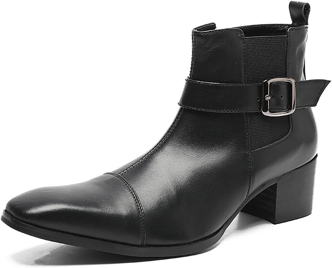 Мужские ботинки Santimon из натуральной кожи с запрокинутым голенищем в западном стиле - повседневные, вечерние, ковбойские челси с молнией и пряжкой для вечеринок, бальных танцев и свадеб, черный
Мужские ботинки Santimon из натуральной кожи с запрокинутым голенищем в западном стиле - повседневные, вечерние, ковбойские челси с молнией и пряжкой для вечеринок, бальных танцев и свадеб, черный