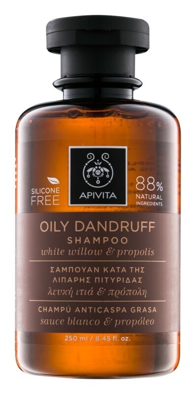 Apivita, Oily Dandruff White Willow & Propolis, шампунь против перхоти, 250 мл
Apivita, Oily Dandruff White Willow & Propolis, шампунь против перхоти, 250 мл