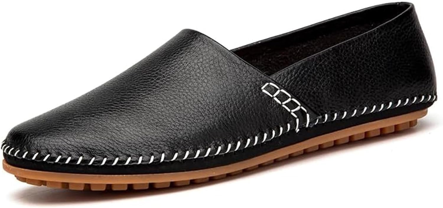 Мужские кожаные лоферы на плоской подошве, легкие повседневные слипоны для прогулок и вождения Xinduoyu, черный
Мужские кожаные лоферы на плоской подошве, легкие повседневные слипоны для прогулок и вождения Xinduoyu, черный