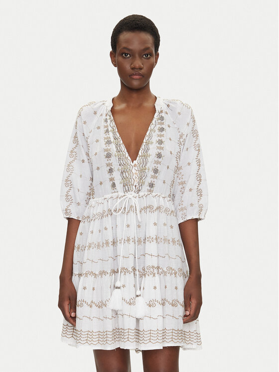 Летнее платье свободного покроя IC25-016 Iconique, белый
Летнее платье свободного покроя IC25-016 Iconique, белый