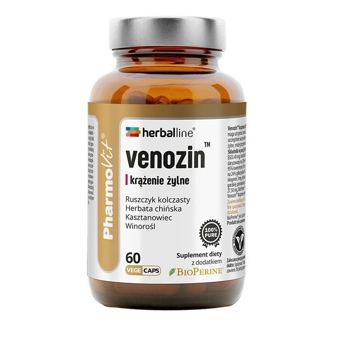 Препарат, поддерживающий систему кровообращения Pharmovit Venozin Krążenie Żylne, 60 шт
Препарат, поддерживающий систему кровообращения Pharmovit Venozin Krążenie Żylne, 60 шт