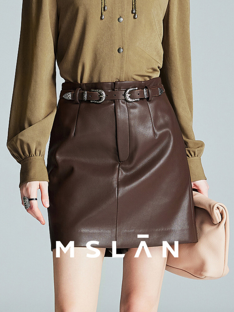 Шорты кожаные Mslan с высокой талией, коричневый
Шорты кожаные Mslan с высокой талией, коричневый