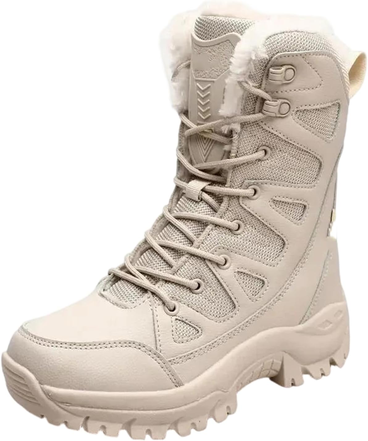 Мужские высокие канвасовые ботинки на шнуровке, повседневные, противоскользящие, с армейским стилем для активного отдыха на открытом воздухе Alloaone, бежевый
Мужские высокие канвасовые ботинки на шнуровке, повседневные, противоскользящие, с армейским стилем для активного отдыха на открытом воздухе Alloaone, бежевый