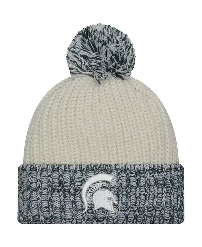Женская кремовая вязаная шапка Michigan State Spartans Fresh с манжетами и помпоном New Era, слоновая кость/кремовый
Женская кремовая вязаная шапка Michigan State Spartans Fresh с манжетами и помпоном New Era, слоновая кость/кремовый