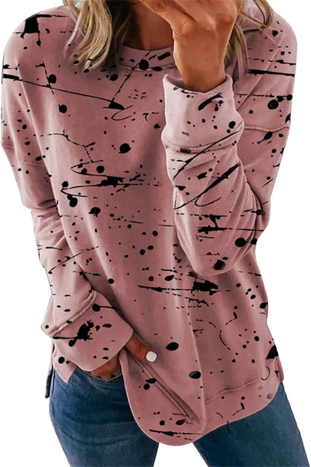 Свитшот для женщин оверсайз с принтом
Свитшот для женщин оверсайз с принтом