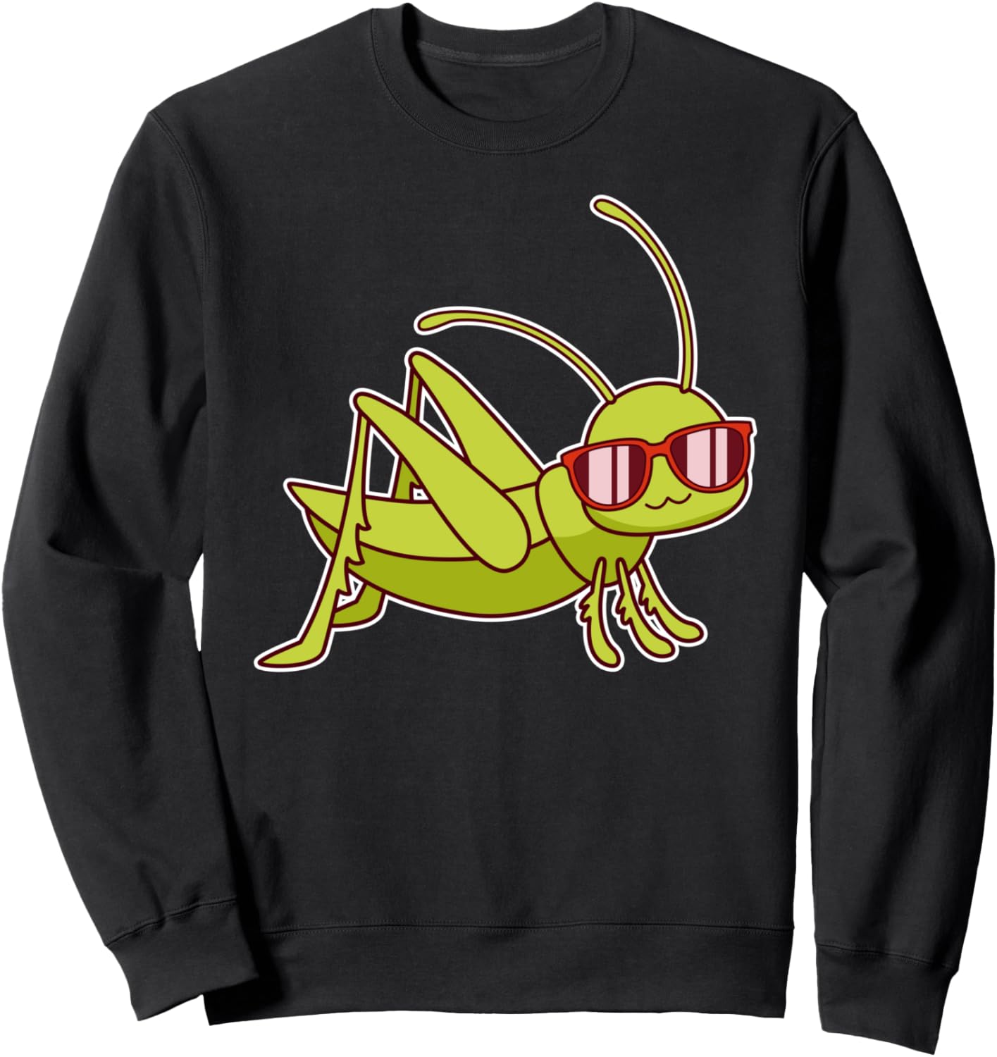 Милый кавайный кузнечик в солнцезащитных очках - толстовка с изображением насекомого Cute Grasshopper Insect Design, черный
Милый кавайный кузнечик в солнцезащитных очках - толстовка с изображением насекомого Cute Grasshopper Insect Design, черный