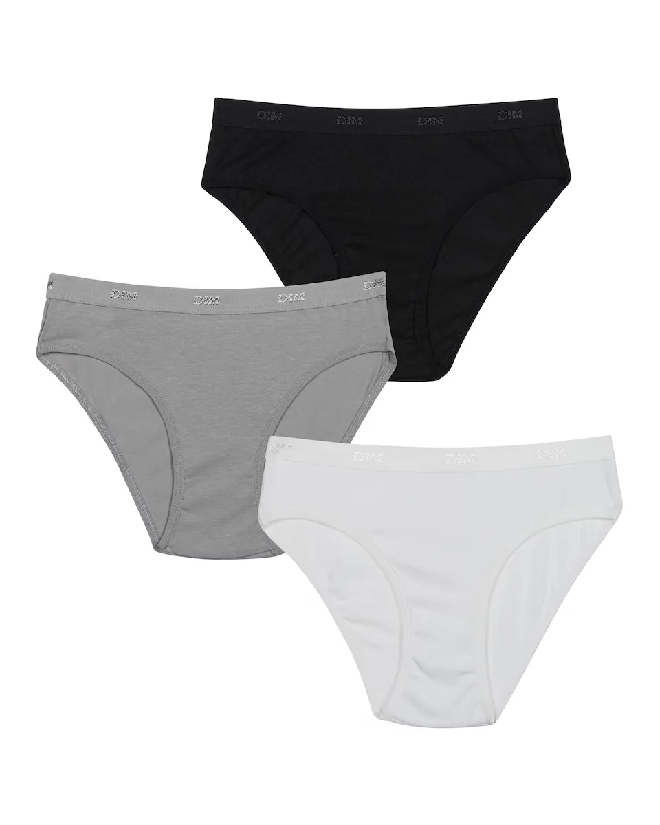 Упаковка из 3 хлопковых трусиков для девочек с эластичным поясом Dim, многоцветный
Упаковка из 3 хлопковых трусиков для девочек с эластичным поясом Dim, многоцветный