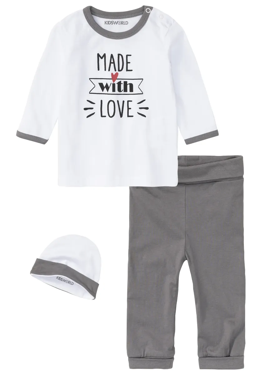 KIDSWORLD комбинезон, куртка и шапочка "детский комплект", милый комплект из натурального хлопка, белый
KIDSWORLD комбинезон, куртка и шапочка "детский комплект", милый комплект из натурального хлопка, белый