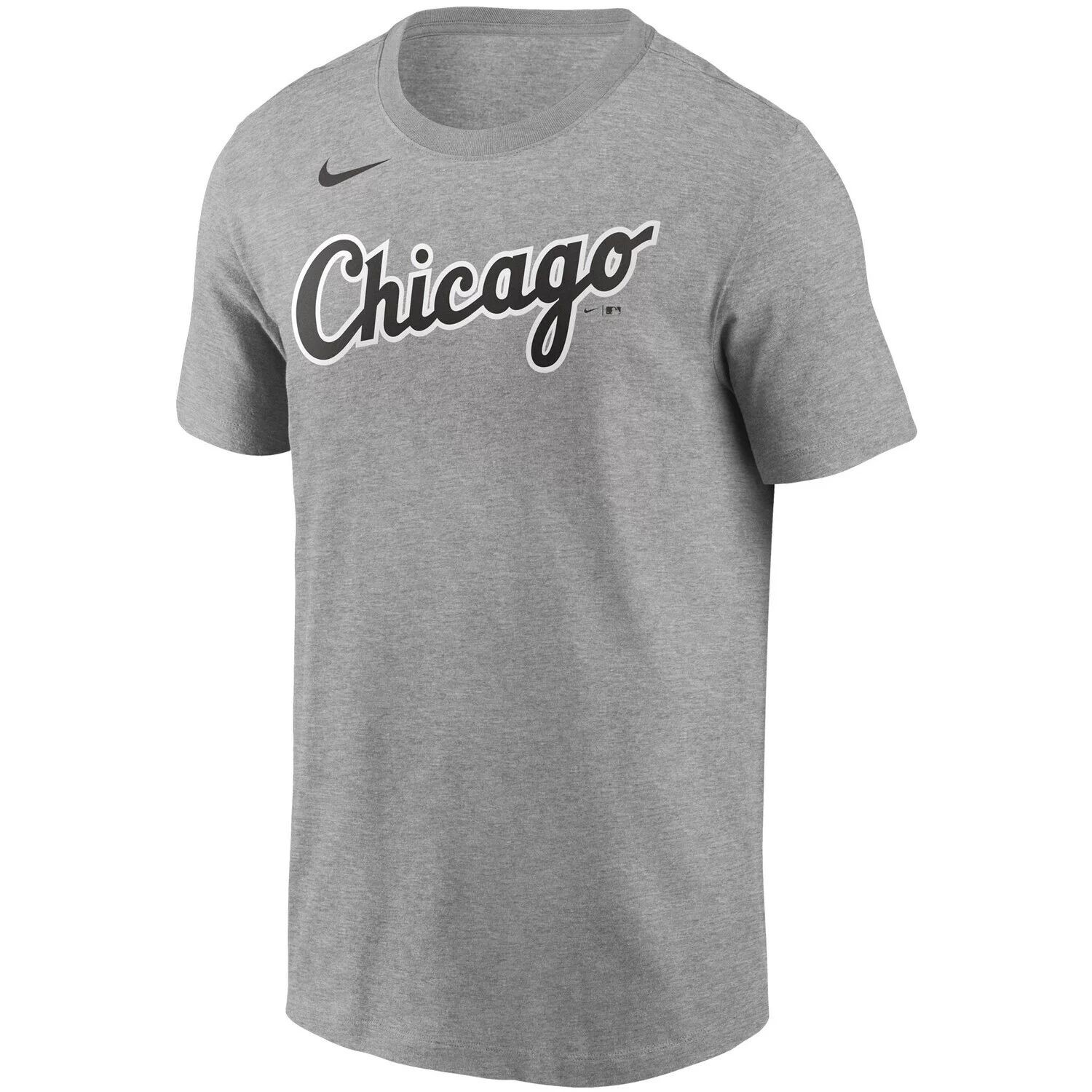 Мужская футболка Heather Grey Chicago White Sox с именем и номером Nike
Мужская футболка Heather Grey Chicago White Sox с именем и номером Nike