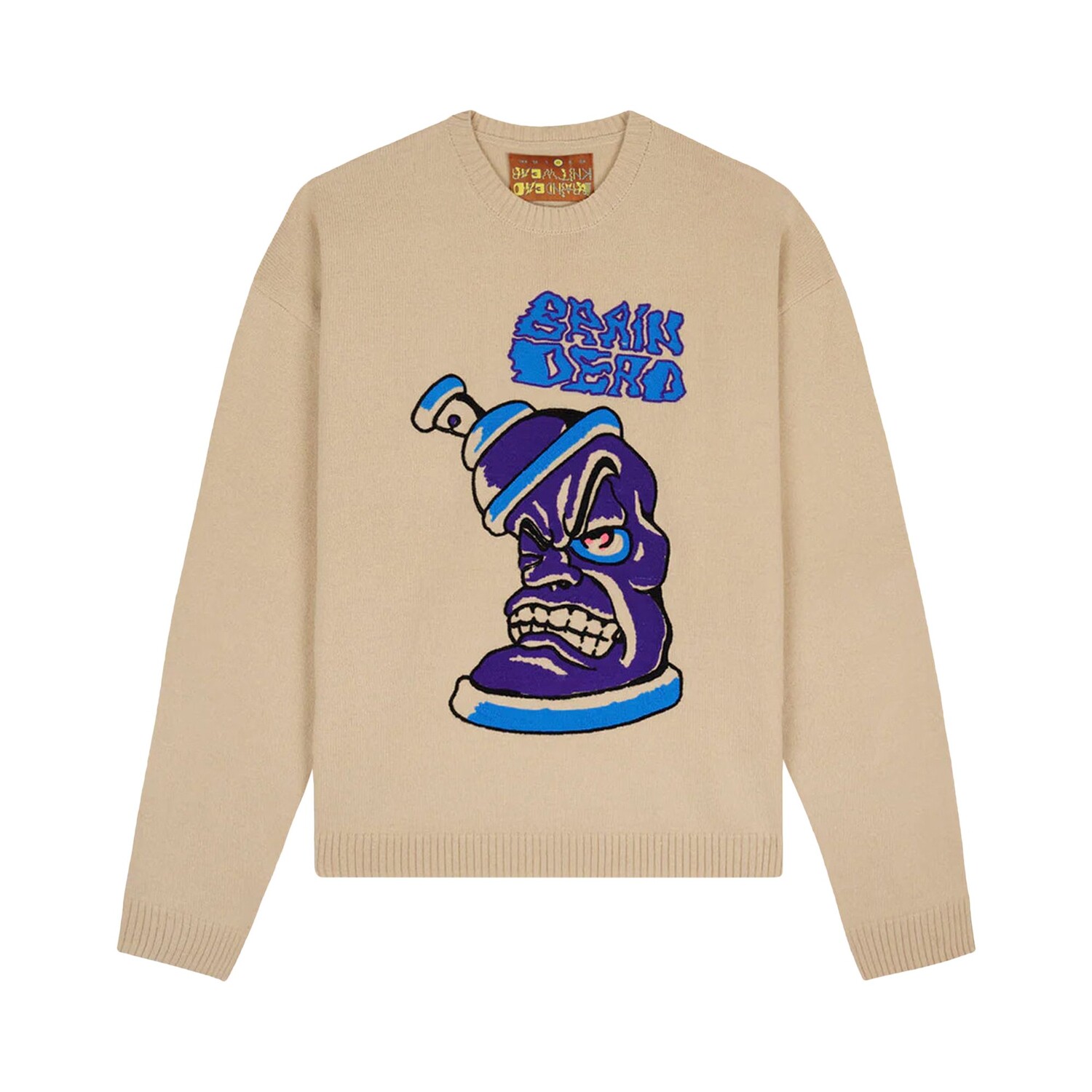 Свитер из баллончика Brain Dead Натуральный 
Свитер из баллончика Brain Dead Натуральный