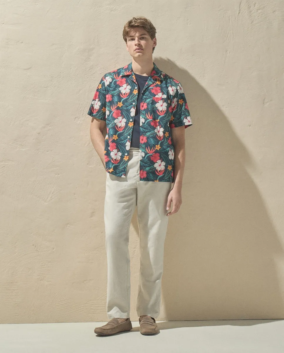 Мужская рубашка с принтом боулинг Dustin, синий
Мужская рубашка с принтом боулинг Dustin, синий