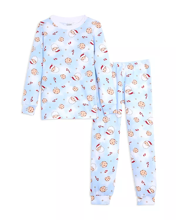 Детский рождественский пижамный комплект с длинными рукавами для малышей. Esme, синий
Детский рождественский пижамный комплект с длинными рукавами для малышей. Esme, синий