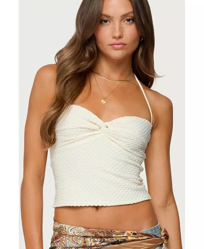 Женский топ Zoee Twisted Textured с бретелькой через шею Edikted, коричневый/бежевый
Женский топ Zoee Twisted Textured с бретелькой через шею Edikted, коричневый/бежевый