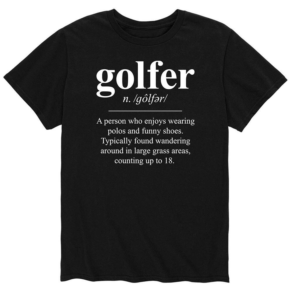 Мужская футболка с изображением гольфиста Licensed Character, черный
Мужская футболка с изображением гольфиста Licensed Character, черный