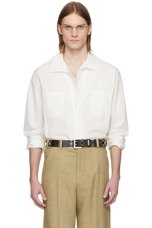 Воронкообразная рубашка Our Legacy, белый
Воронкообразная рубашка Our Legacy, белый