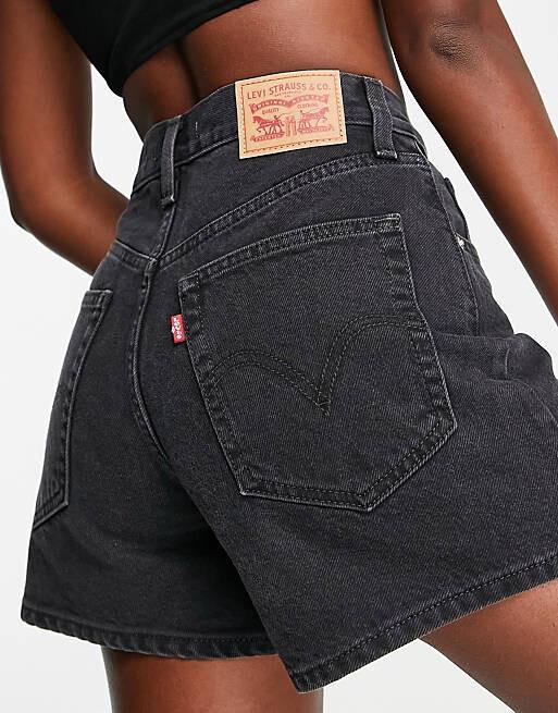 Черные шорты для мамы с завышенной талией Levi's
Черные шорты для мамы с завышенной талией Levi's