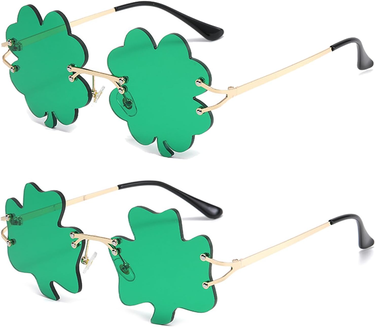 2 пары солнцезащитных очков ко Дню Святого Патрика с клевером, ирландского зеленого цвета, с четырехлистным клевером, аксессуары для костюма лепрекона ayigu, (2 Pack) Four Leaf Green + Shamrock Green
2 пары солнцезащитных очков ко Дню Святого Патрика с клевером, ирландского зеленого цвета, с четырехлистным клевером, аксессуары для костюма лепрекона ayigu, (2 Pack) Four Leaf Green + Shamrock Green