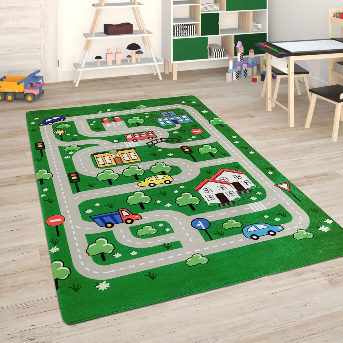 Детский ковер Paco Home "Chicos 559", прямоугольный, плоского переплетения, уличный игровой ковер, детская комната 120х160 см, зеленый
Детский ковер Paco Home "Chicos 559", прямоугольный, плоского переплетения, уличный игровой ковер, детская комната 120х160 см, зеленый
