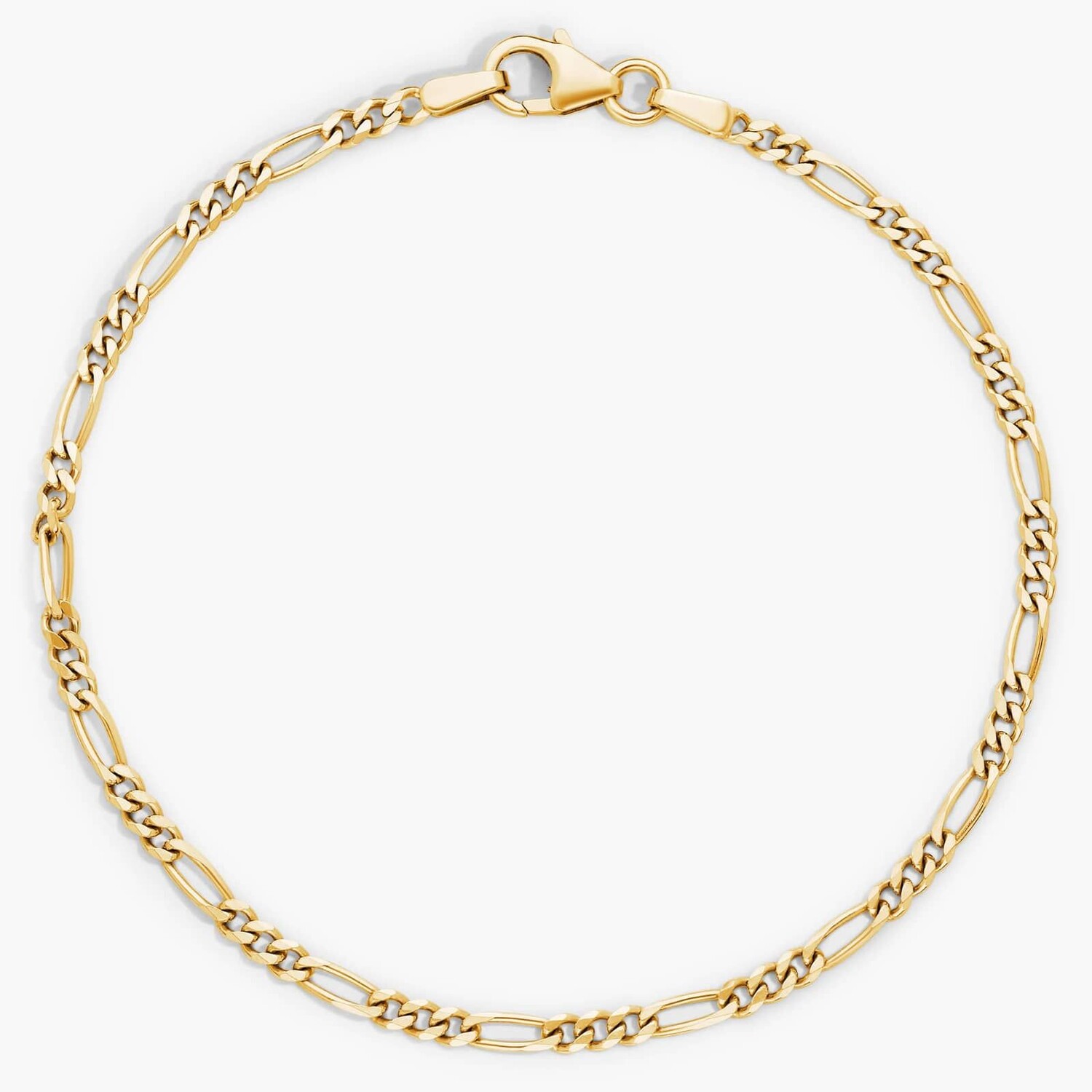 Браслет-цепочка Figaro длиной 7 дюймов из цельного итальянского желтого золота 14 карат (2,4 мм) Blue Nile
Браслет-цепочка Figaro длиной 7 дюймов из цельного итальянского желтого золота 14 карат (2,4 мм) Blue Nile