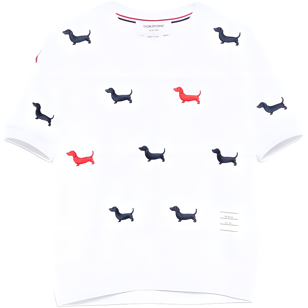 Футболка с вышитым логотипом Hector Dog THOM BROWNE, белый
Футболка с вышитым логотипом Hector Dog THOM BROWNE, белый