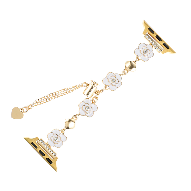 Ремешок Apple Совместимость Цинковый сплав Материал 197мм Biaodaige, Камелия цепной ремешок - черное золото
Ремешок Apple Совместимость Цинковый сплав Материал 197мм Biaodaige, Камелия цепной ремешок - черное золото