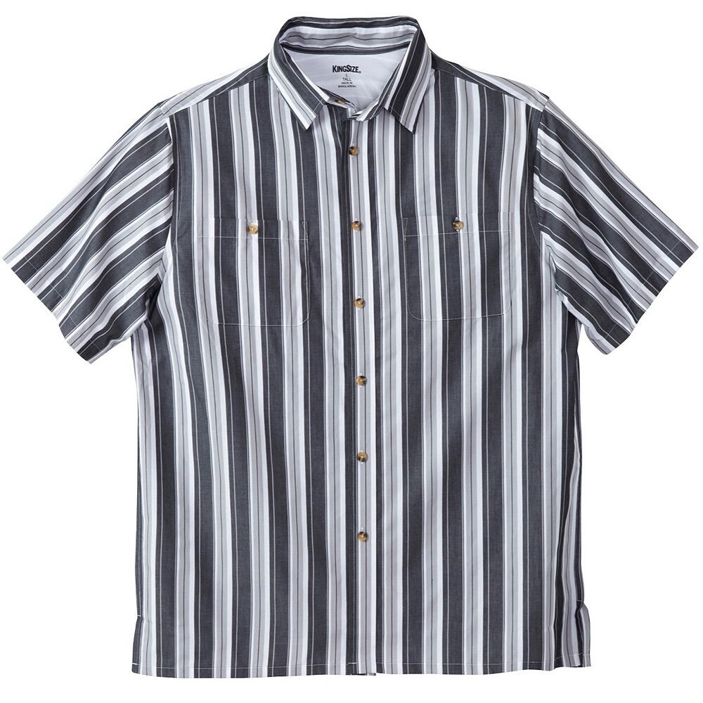 Мужская спортивная рубашка в полоску с короткими рукавами Kingsize в большую и высокую полоску KingSize, цвет Grey Stripe
Мужская спортивная рубашка в полоску с короткими рукавами Kingsize в большую и высокую полоску KingSize, цвет Grey Stripe