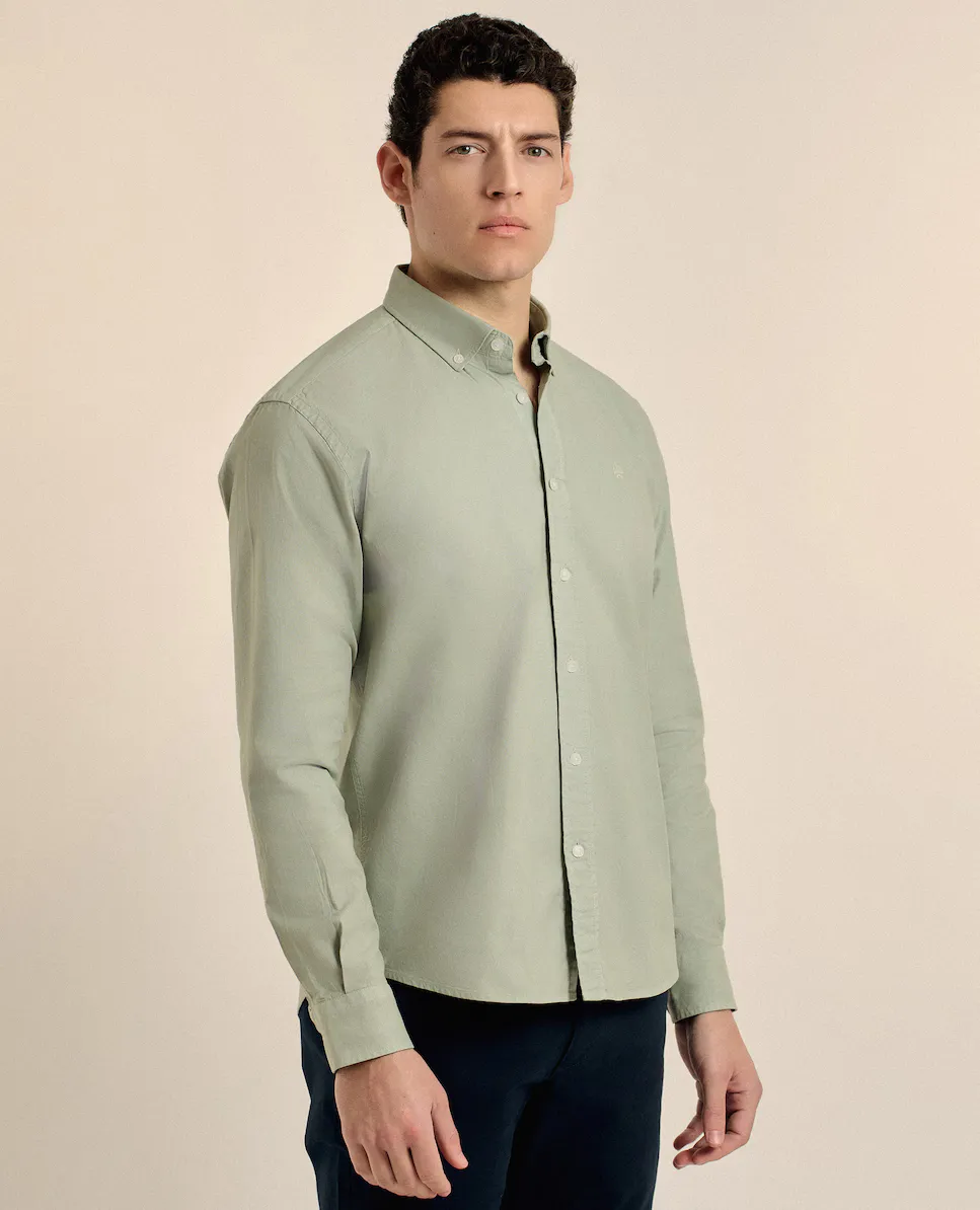 Мужская однотонная рубашка классического покроя из хлопка Valecuatro, цвет Kaki
Мужская однотонная рубашка классического покроя из хлопка Valecuatro, цвет Kaki