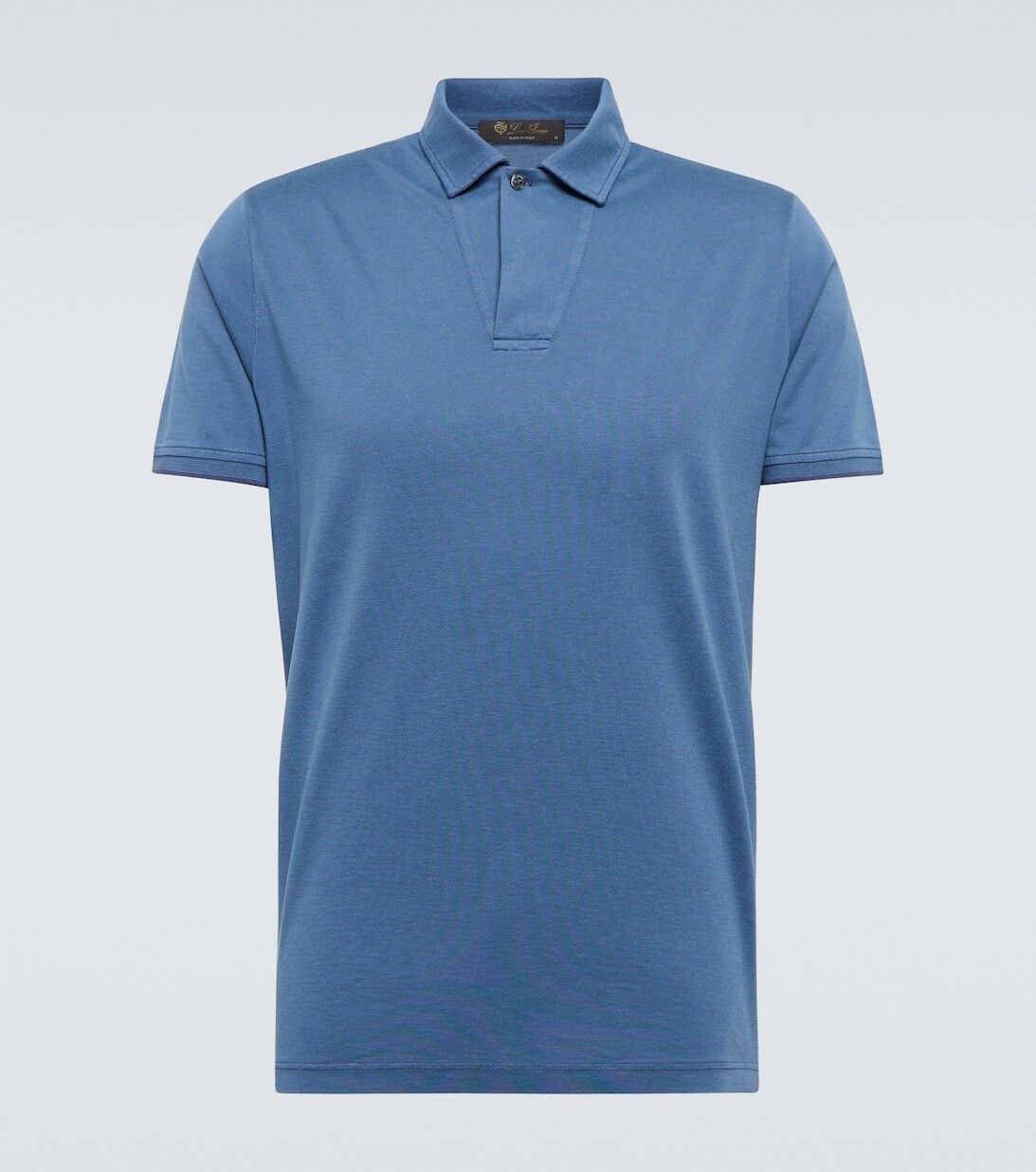 Рубашка поло из хлопка и шелка пике Loro Piana, синий
Рубашка поло из хлопка и шелка пике Loro Piana, синий