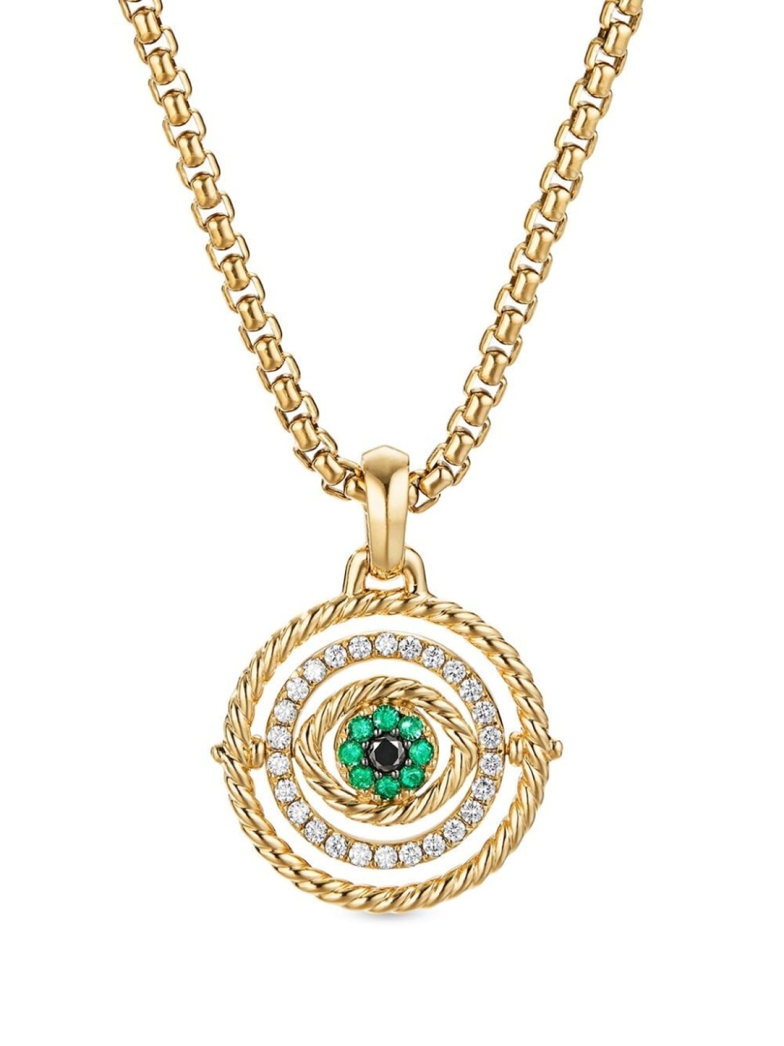Подвеска Evil Eye из желтого золота с бриллиантами David Yurman, золотой
Подвеска Evil Eye из желтого золота с бриллиантами David Yurman, золотой