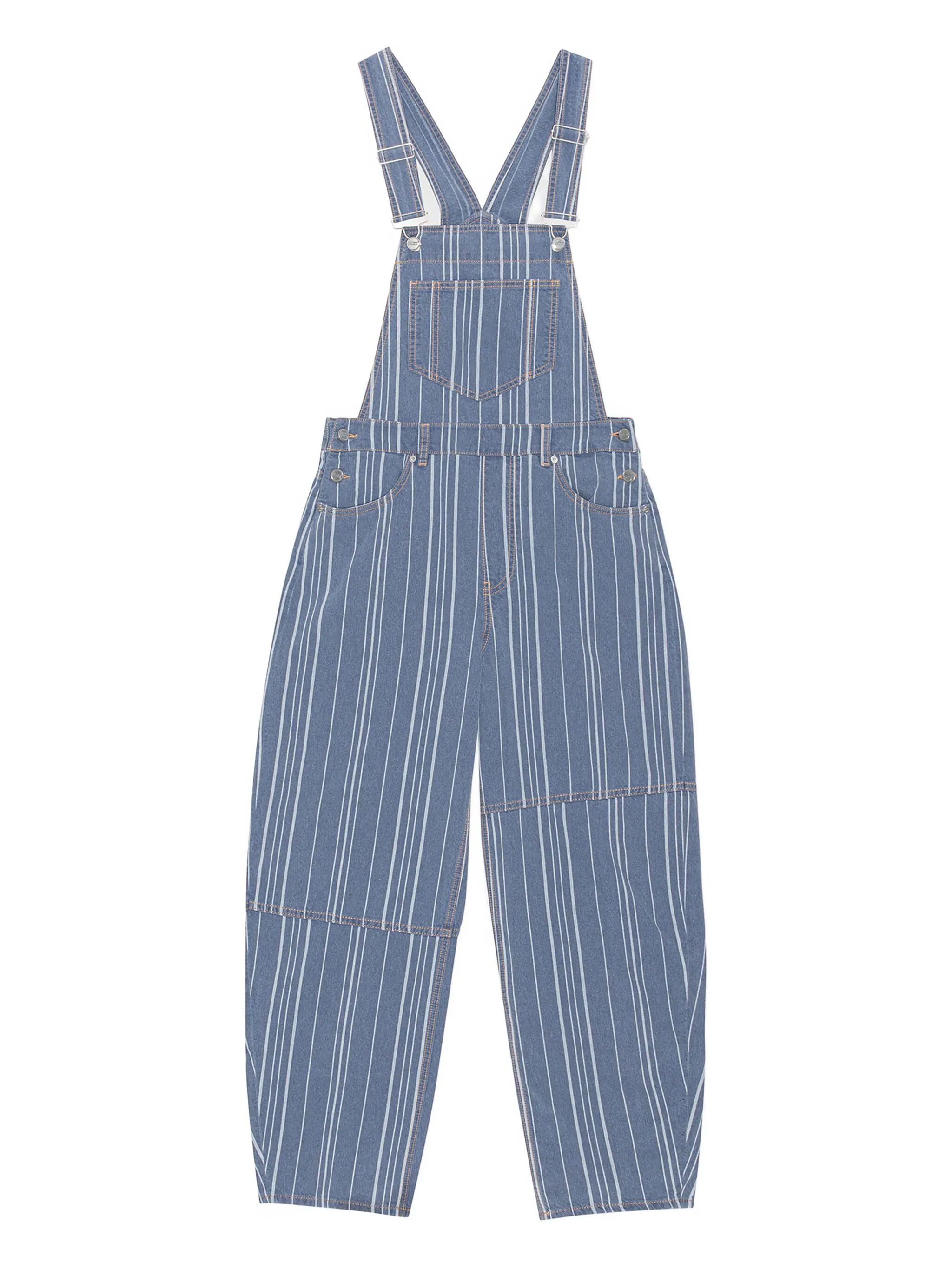 Комбинезон в полоску Ganni, синий
Комбинезон в полоску Ganni, синий