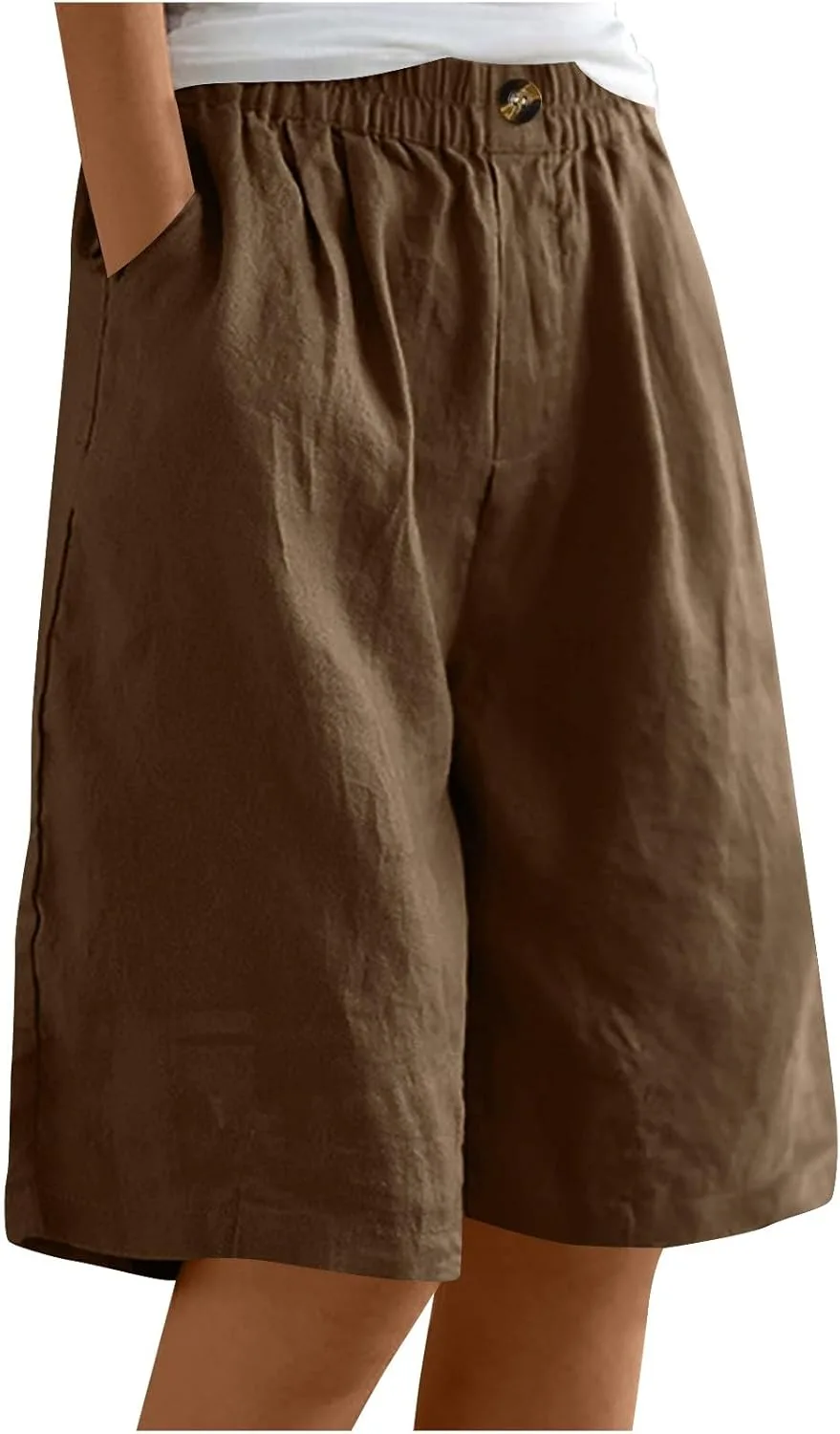 Женские шорты Cotton Linen Casual High Rise Loose Fit с карманами и эластичным поясом Smxrfitk
Женские шорты Cotton Linen Casual High Rise Loose Fit с карманами и эластичным поясом Smxrfitk