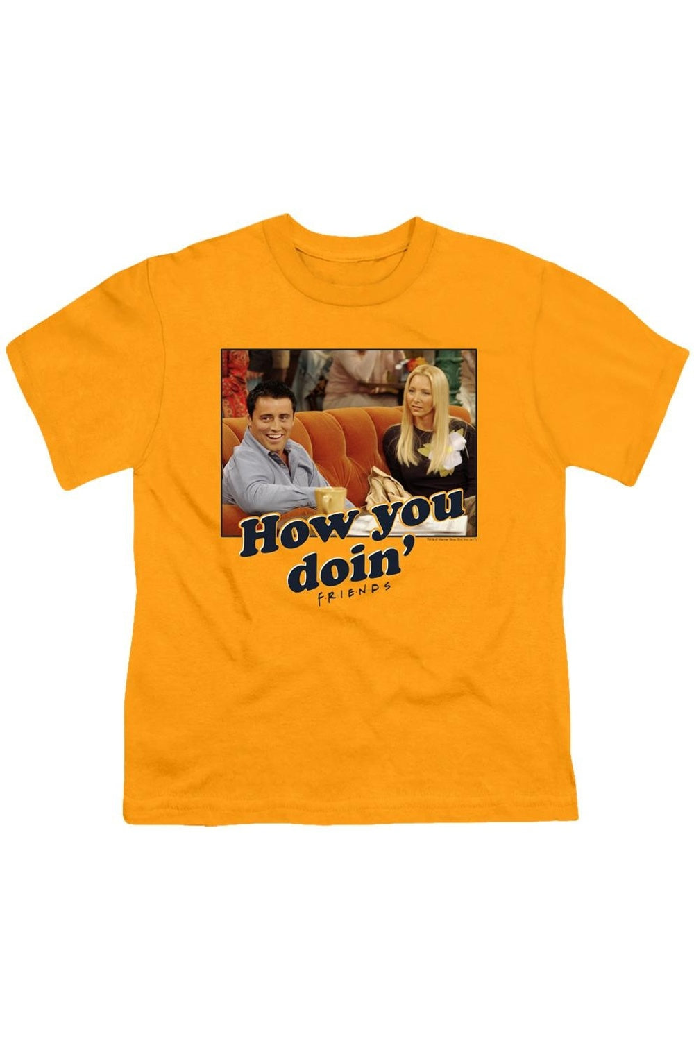 Футболка Friends How You Doin с коротким рукавом для детей Gildan, золотой 
Футболка Friends How You Doin с коротким рукавом для детей Gildan, золотой