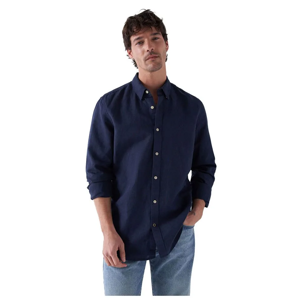 Рубашка Salsa Jeans Cotton Linnen Regular Fit, синий
Рубашка Salsa Jeans Cotton Linnen Regular Fit, синий