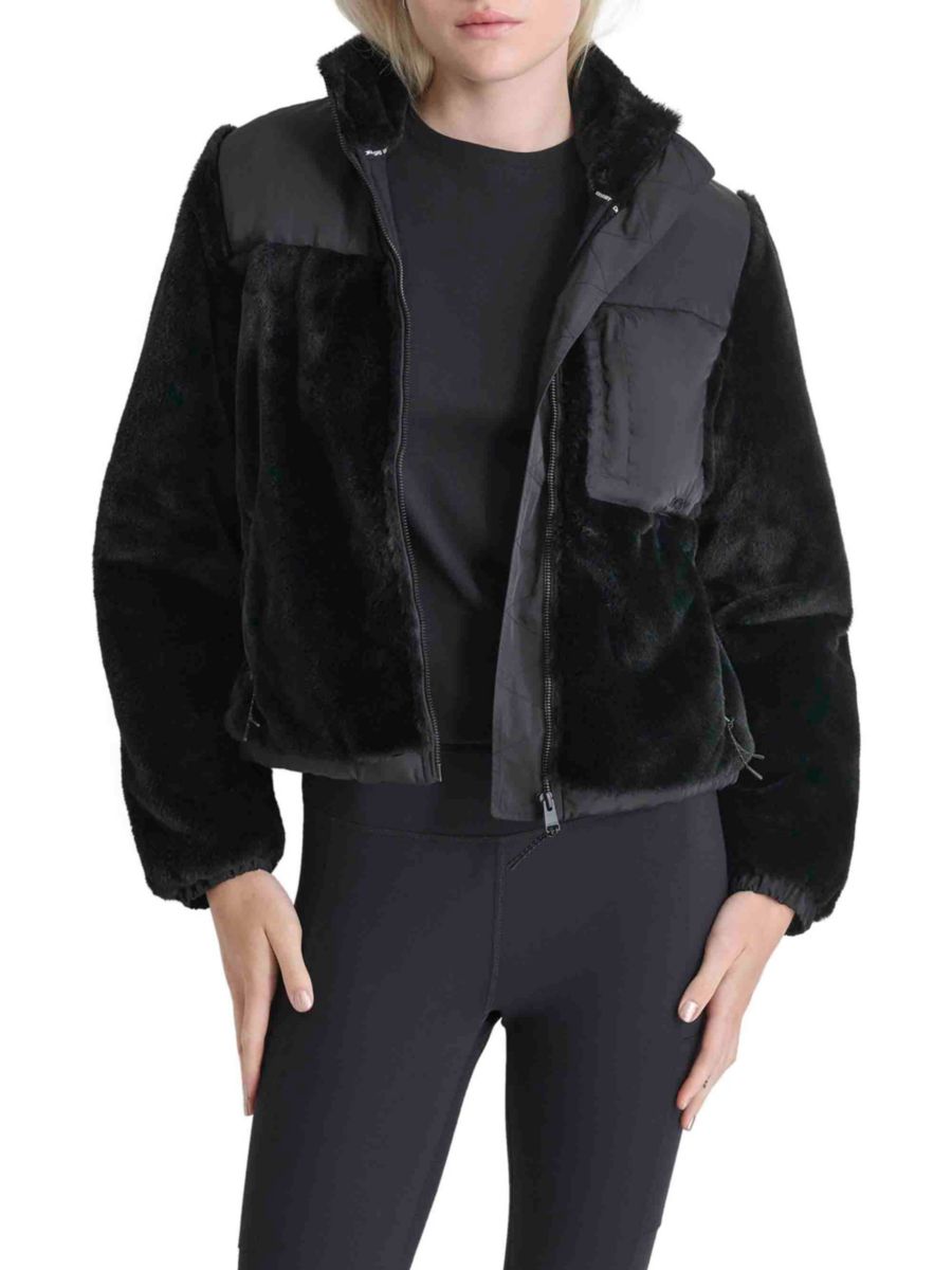 Куртка на молнии из смешанной ткани DKNY Sport, цвет Black Silver, Черный, Куртка на молнии из смешанной ткани DKNY Sport, цвет Black Silver 
Куртка на молнии из смешанной ткани DKNY Sport, цвет Black Silver, Черный, Куртка на молнии из смешанной ткани DKNY Sport, цвет Black Silver