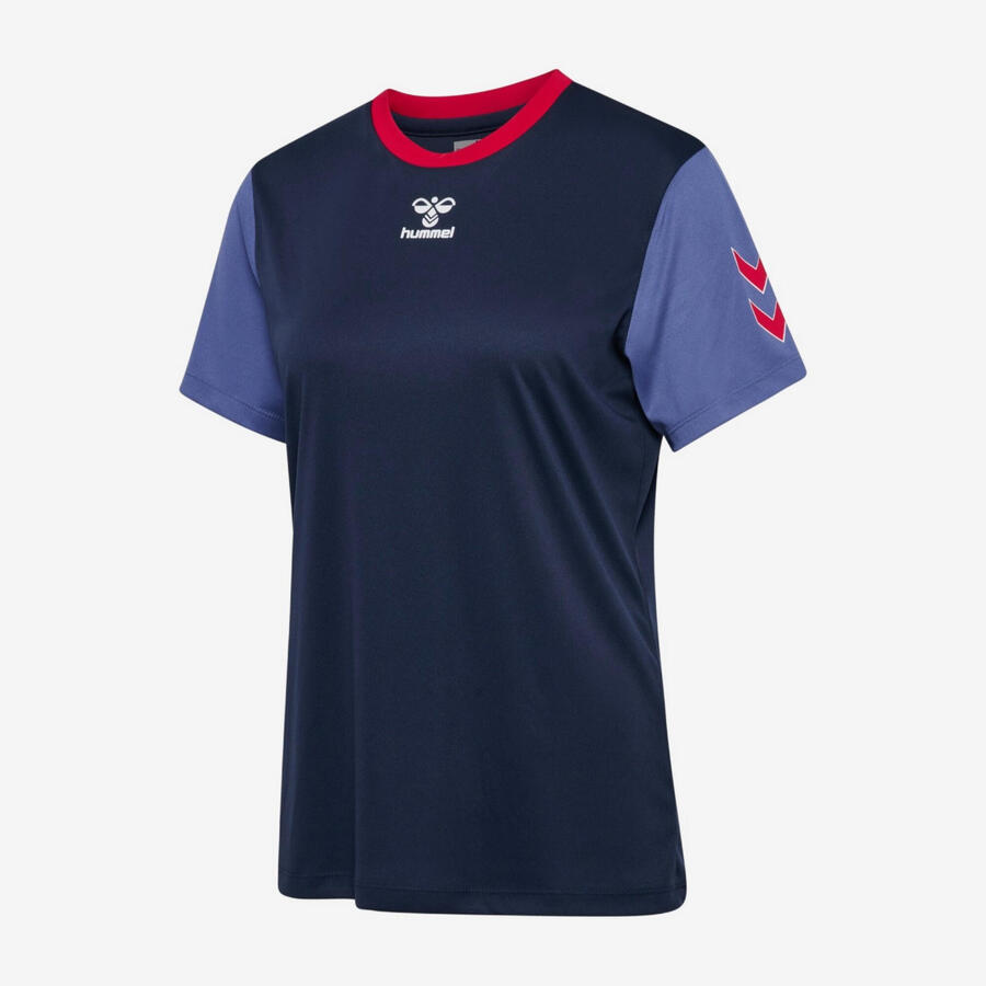 Женская гандбольная футболка - HUMMEL сине-розовая
Женская гандбольная футболка - HUMMEL сине-розовая