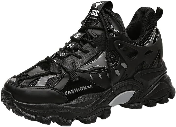 Мужские ультраширокие массивные кроссовки - повседневные спортивные туфли с высокой подошвой для увеличения роста, поддержкой свода стопы и легким дизайном Clolinde, черный
Мужские ультраширокие массивные кроссовки - повседневные спортивные туфли с высокой подошвой для увеличения роста, поддержкой свода стопы и легким дизайном Clolinde, черный