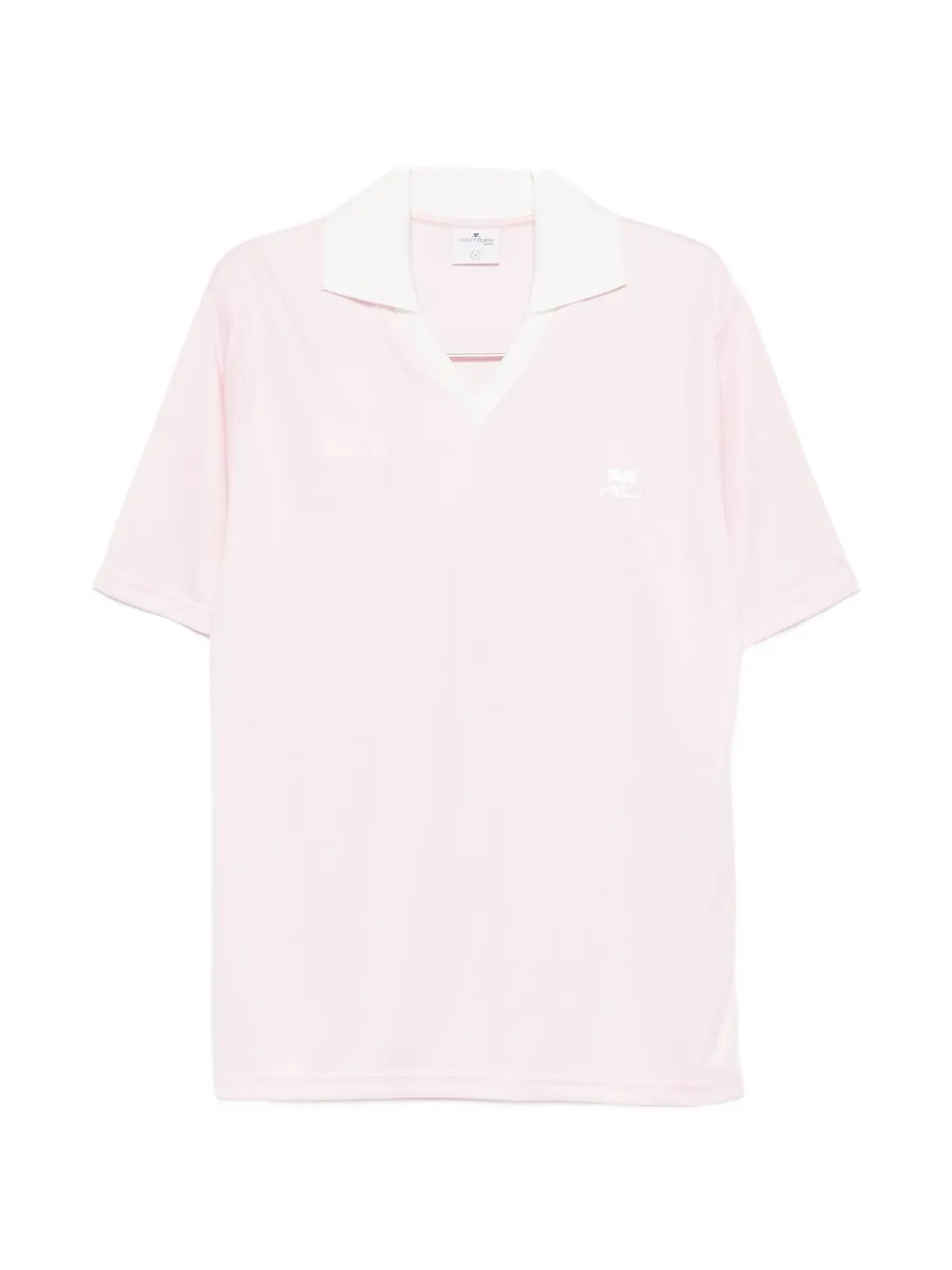 Футболка с V-образным вырезом и вышитым логотипом Courreges, розовый
Футболка с V-образным вырезом и вышитым логотипом Courreges, розовый