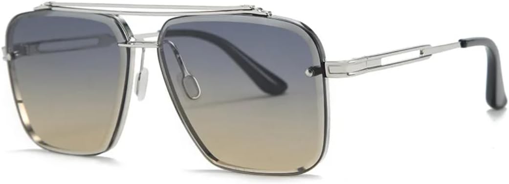 Солнцезащитные очки для мужчин и женщин - защита UV400 - металлические петли, двойная перемычка, градиентные линзы, для занятий спортом на открытом воздухе и вождения DSVIGF, Tyj362-8
Солнцезащитные очки для мужчин и женщин - защита UV400 - металлические петли, двойная перемычка, градиентные линзы, для занятий спортом на открытом воздухе и вождения DSVIGF, Tyj362-8