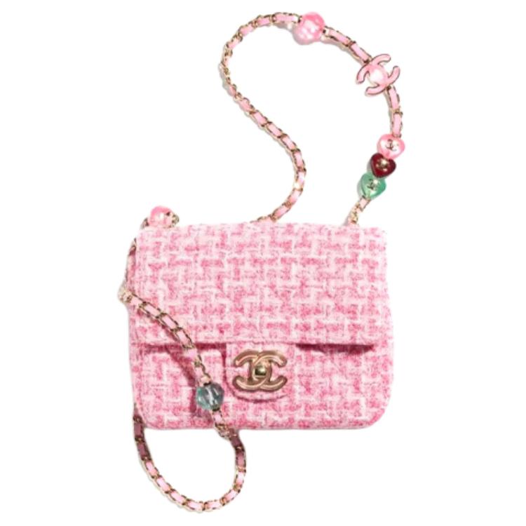 Твидовая мягкая шерстяная сумка с клапаном, миниатюрная женская сумка через плечо, поясная сумка розового цвета CHANEL
Твидовая мягкая шерстяная сумка с клапаном, миниатюрная женская сумка через плечо, поясная сумка розового цвета CHANEL