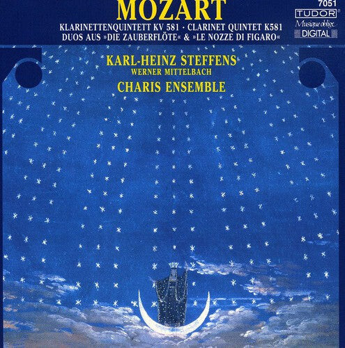 CD диск Mozart / Steffens / Mittelbach / Charis Ensemble: Quintet KV 581 Duos from Diezauberflote KV 620
CD диск Mozart / Steffens / Mittelbach / Charis Ensemble: Quintet KV 581 Duos from Diezauberflote KV 620