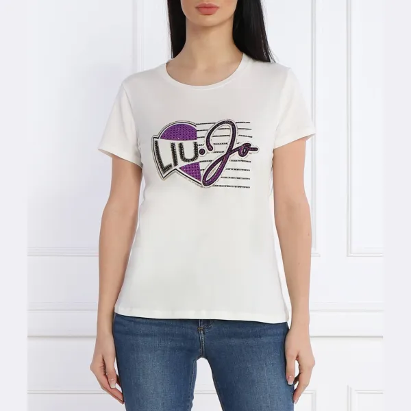 Футболка стандартного кроя Liu Jo, белый 
Футболка стандартного кроя Liu Jo, белый