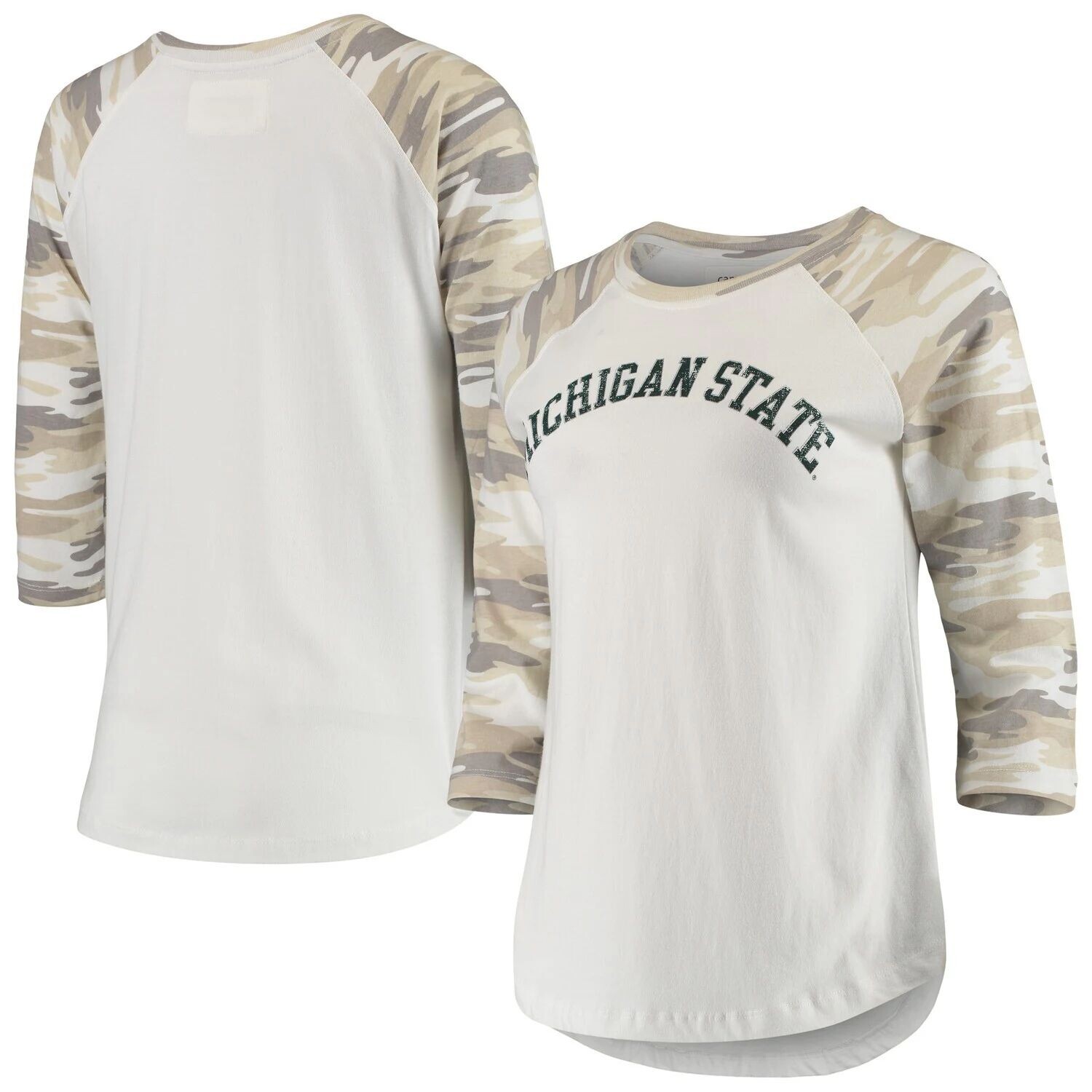 Женская белая/камуфляжная футболка Michigan State Spartans Boyfriend Baseball Raglan с рукавами 3/4, Белый, Женская белая/камуфляжная футболка Michigan State Spartans Boyfriend Baseball Raglan с рукавами 3/4
Женская белая/камуфляжная футболка Michigan State Spartans Boyfriend Baseball Raglan с рукавами 3/4, Белый, Женская белая/камуфляжная футболка Michigan State Spartans Boyfriend Baseball Raglan с рукавами 3/4